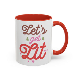 Let's Get Lit, Winter Mug - 11oz / Red - Wild Pour