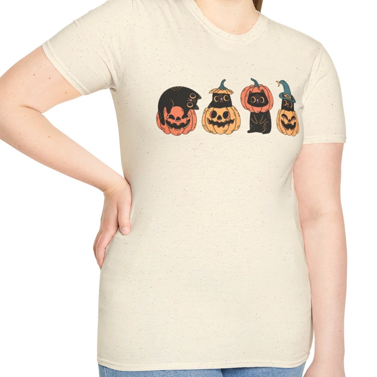 Black Cats and Pumpkins Tee - Wild Pour