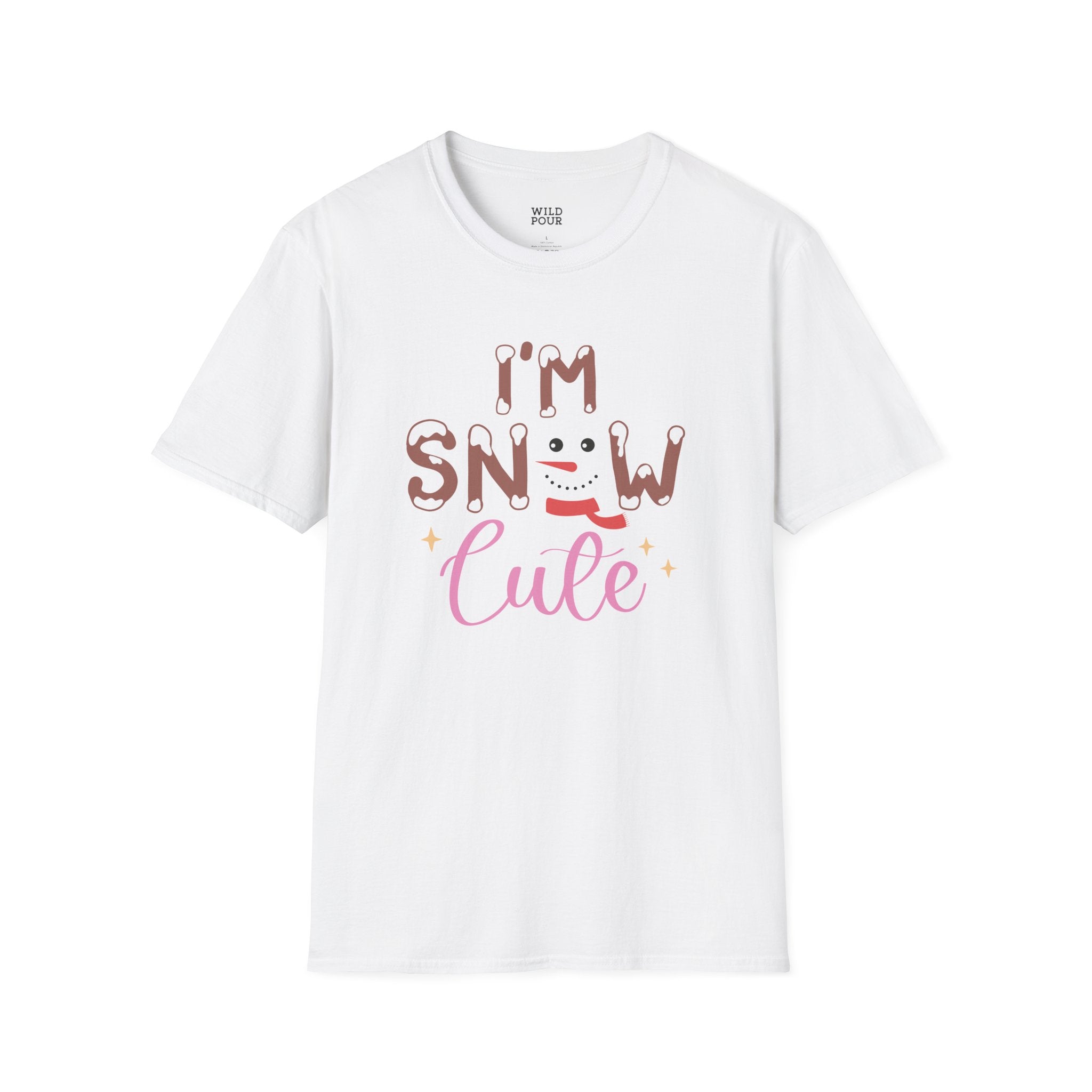 I'm Snow Cute, Snowman Tee - S / White - Wild Pour