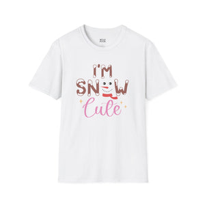 I'm Snow Cute, Snowman Tee - S / White - Wild Pour