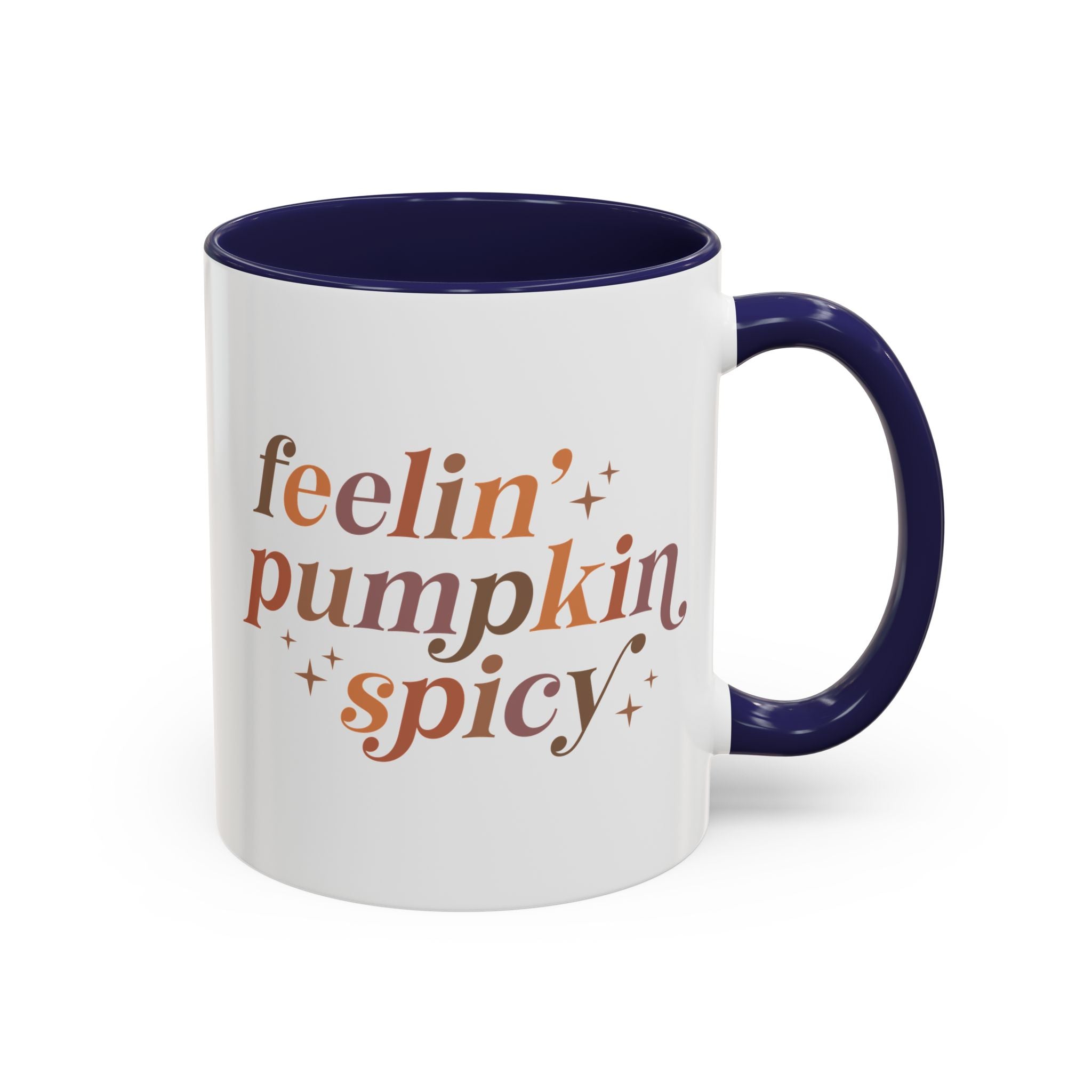 Feelin' Pumpkin Spicy Mug - 11oz / Navy - Wild Pour