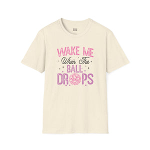 Wake Me When the Ball Drops Tee - S / Natural - Wild Pour