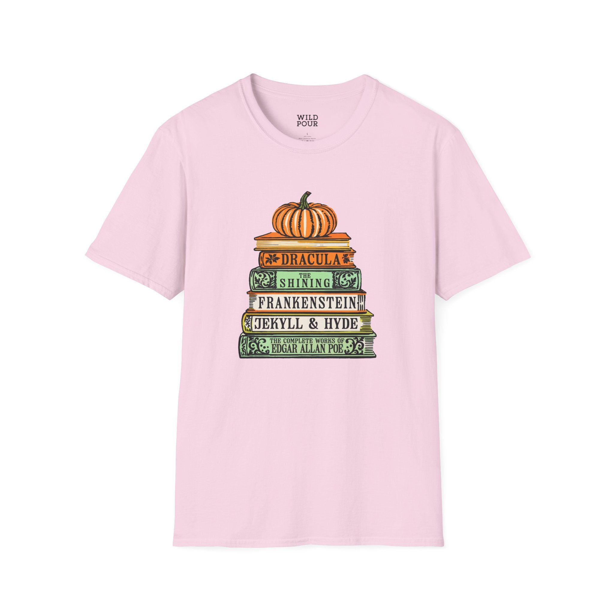 Classic Halloween Tales Tee - S / Light Pink - Wild Pour