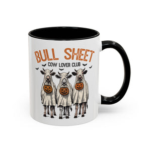 Bull Sheet - Cow Lovers Club, Vintage Cow Mug - 11oz / Black - Wild Pour