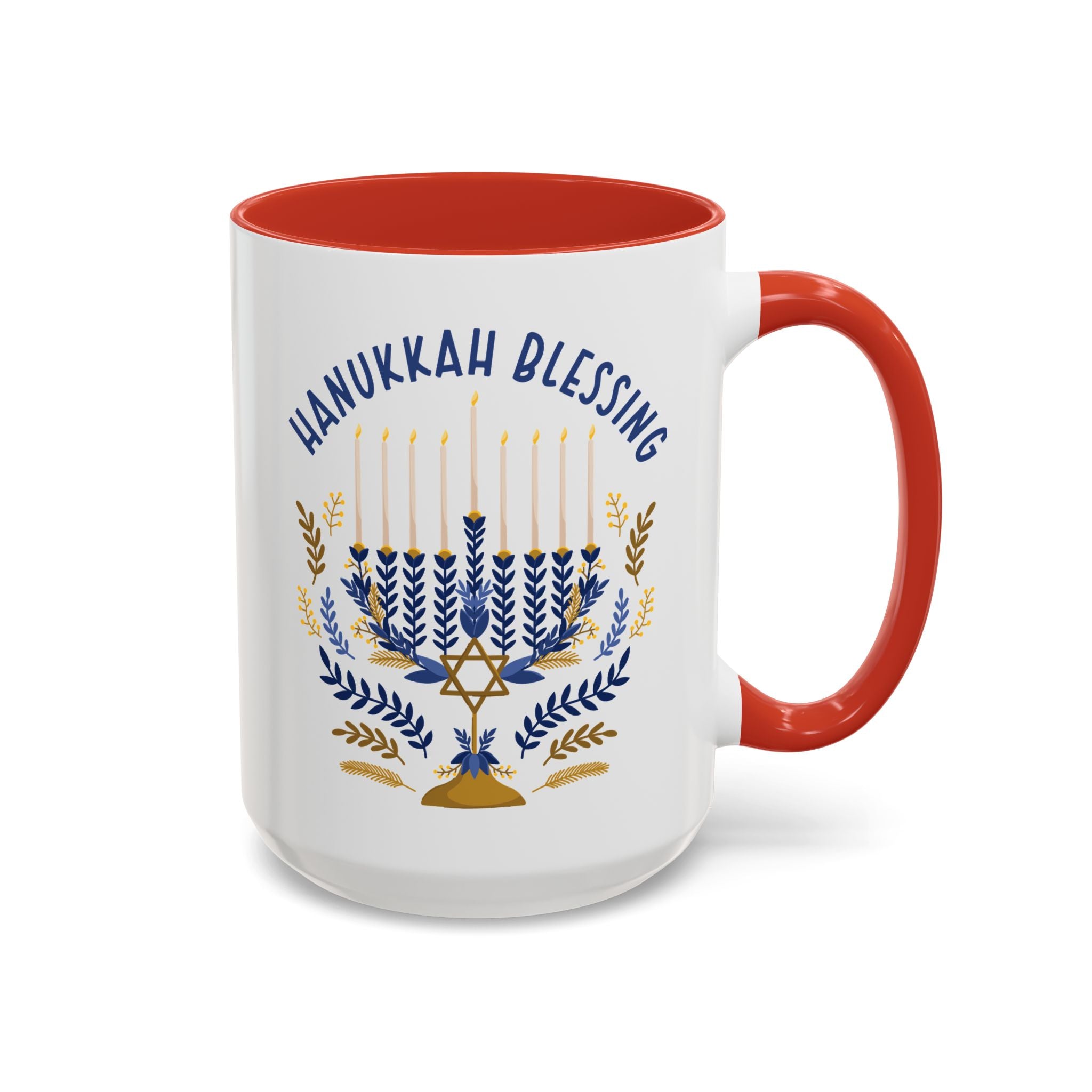 Hanukkah Blessings Mug - 15oz / Red - Wild Pour