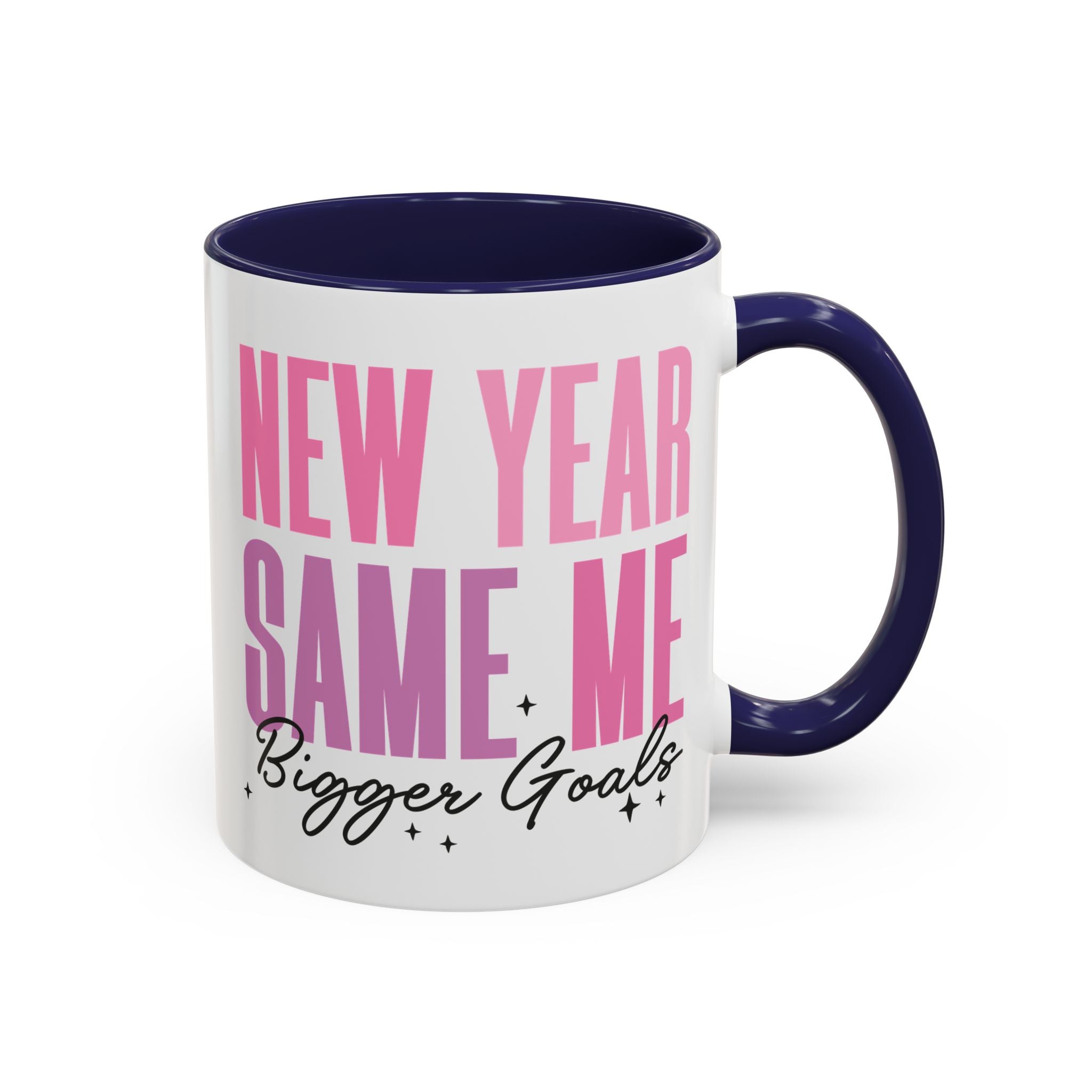 New Year, Same Me, Bigger Goals Mug - 11oz / Navy - Wild Pour