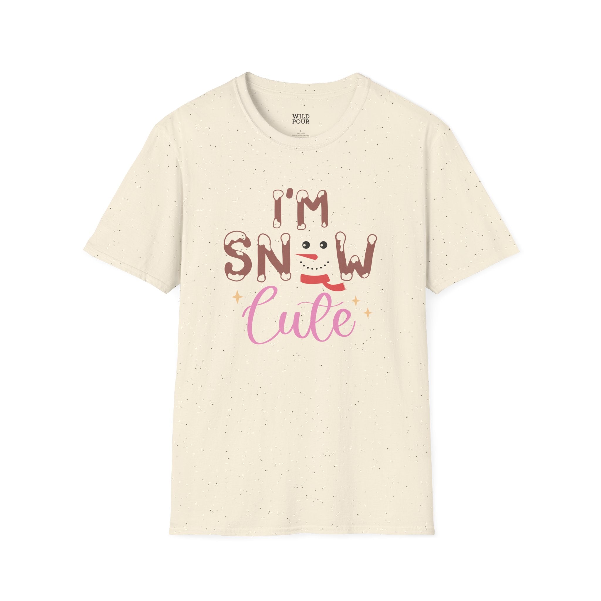 I'm Snow Cute, Snowman Tee - S / Natural - Wild Pour