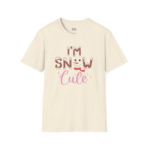 I'm Snow Cute, Snowman Tee - S / Natural - Wild Pour