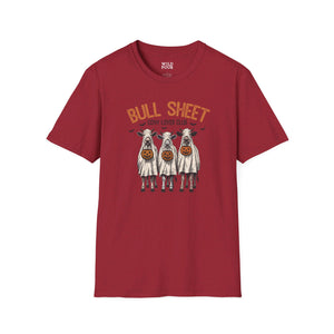 Bull Sheet - Cow Lovers Club, Vintage Cow Tee - S / Antique Cherry Red - Wild Pour