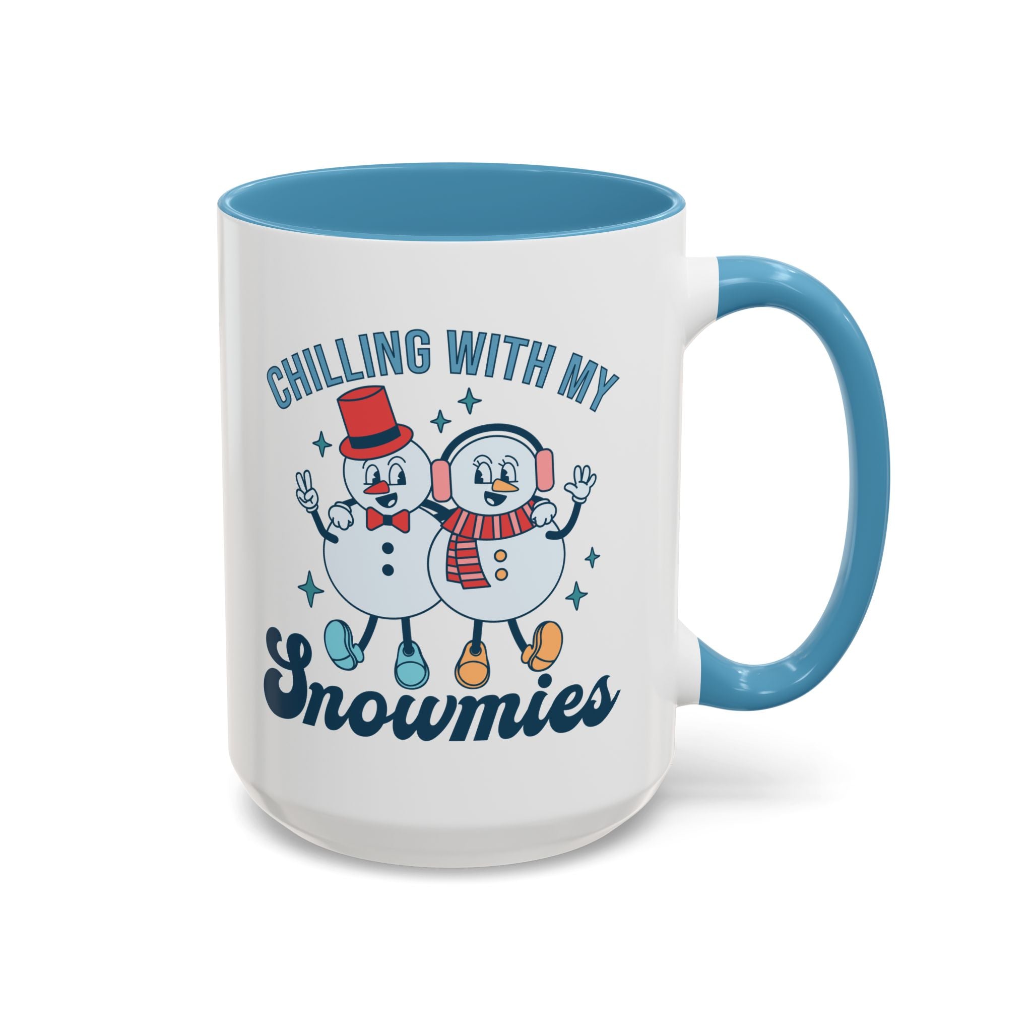 Chilling With My Snowmies Mug - 15oz / Light Blue - Wild Pour