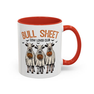 Bull Sheet - Cow Lovers Club, Vintage Cow Mug - 11oz / Red - Wild Pour