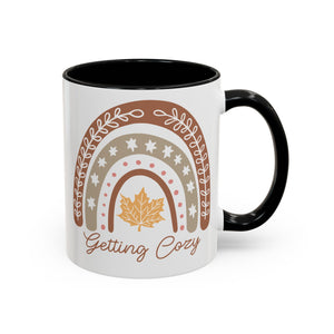 Getting Cozy, Boho Fall Rainbow Mug - 11oz / Black - Wild Pour