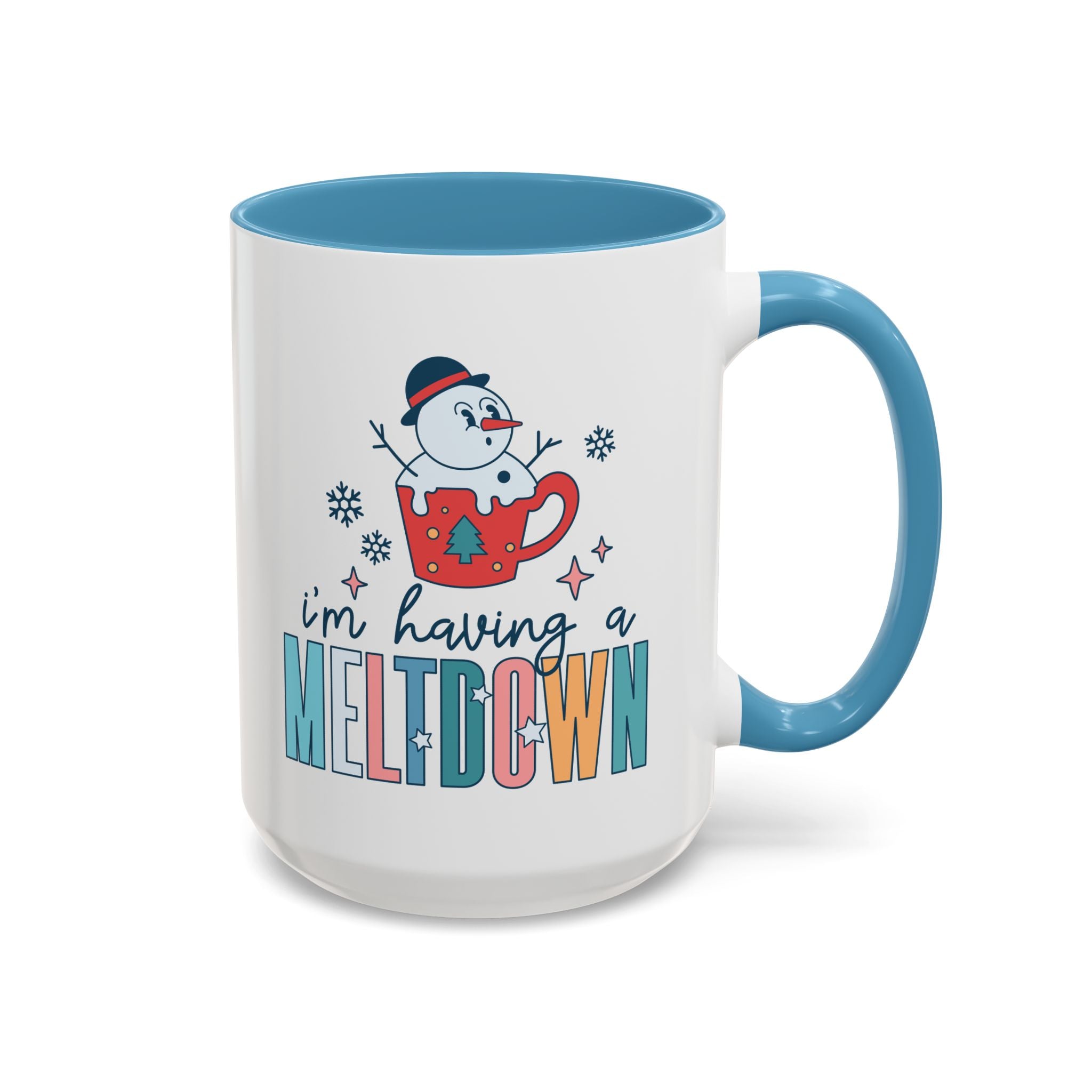 I'm Having a Meltdown, Snowman Mug - 15oz / Light Blue - Wild Pour