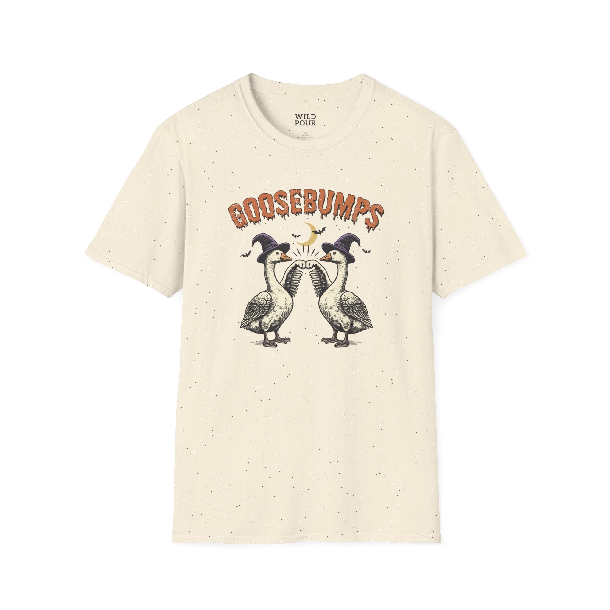 Goosebumps - Vintage Goose Tee - S / Natural - Wild Pour