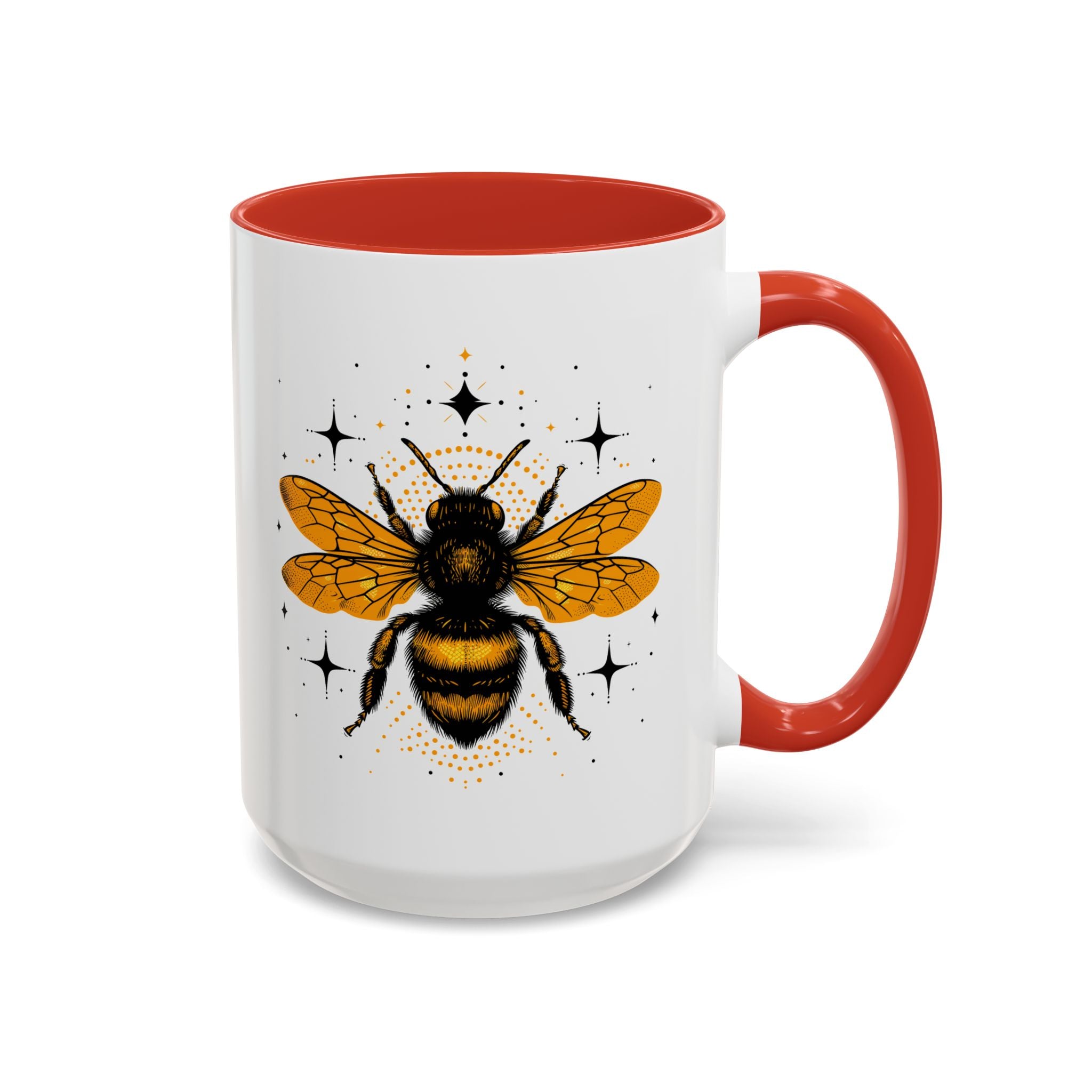 Honey Bee, Style A, Mug - 15oz / Red - Wild Pour