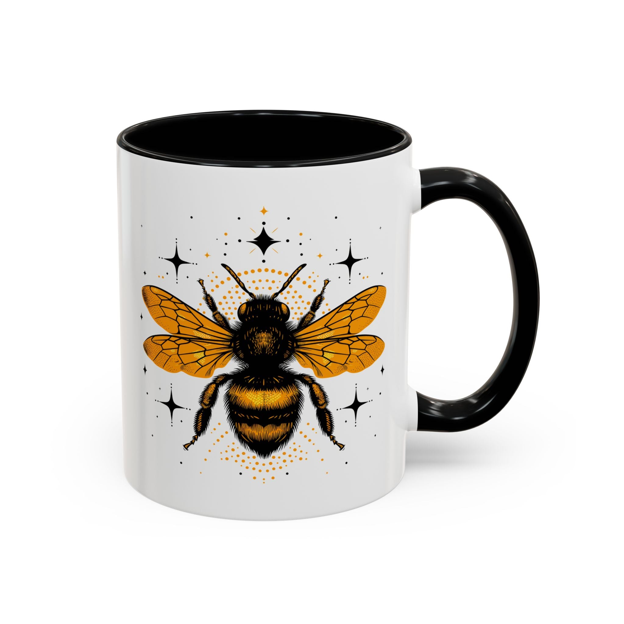 Honey Bee, Style A, Mug - 11oz / Black - Wild Pour