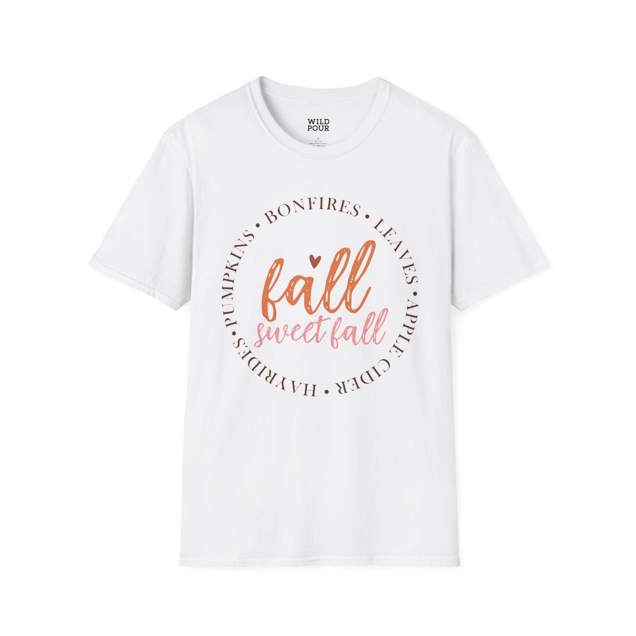 Fall, Sweet Fall Tee - White / S - Wild Pour