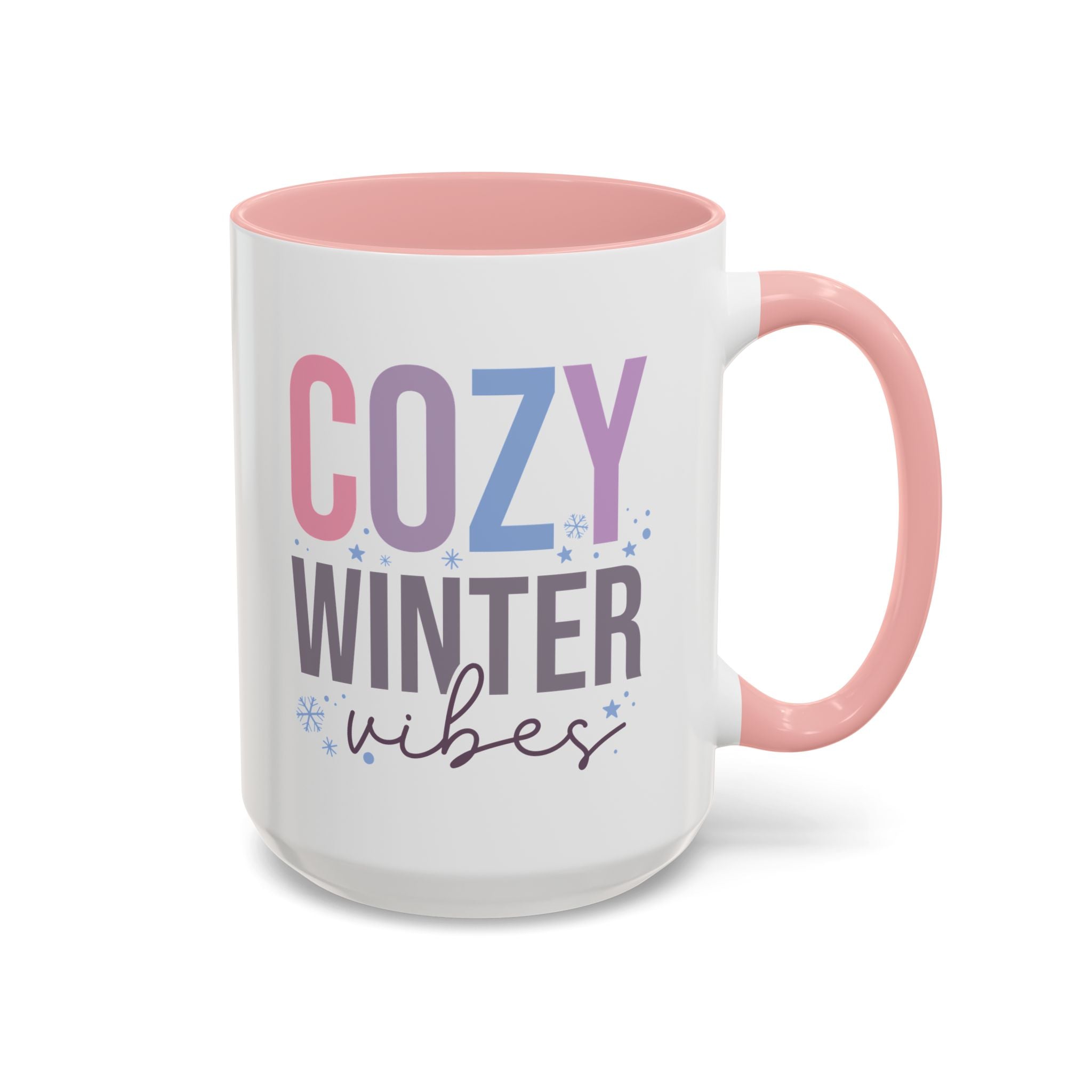 Cozy Winter Vibes Mug - 15oz / Pink - Wild Pour