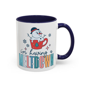 I'm Having a Meltdown, Snowman Mug - 11oz / Navy - Wild Pour