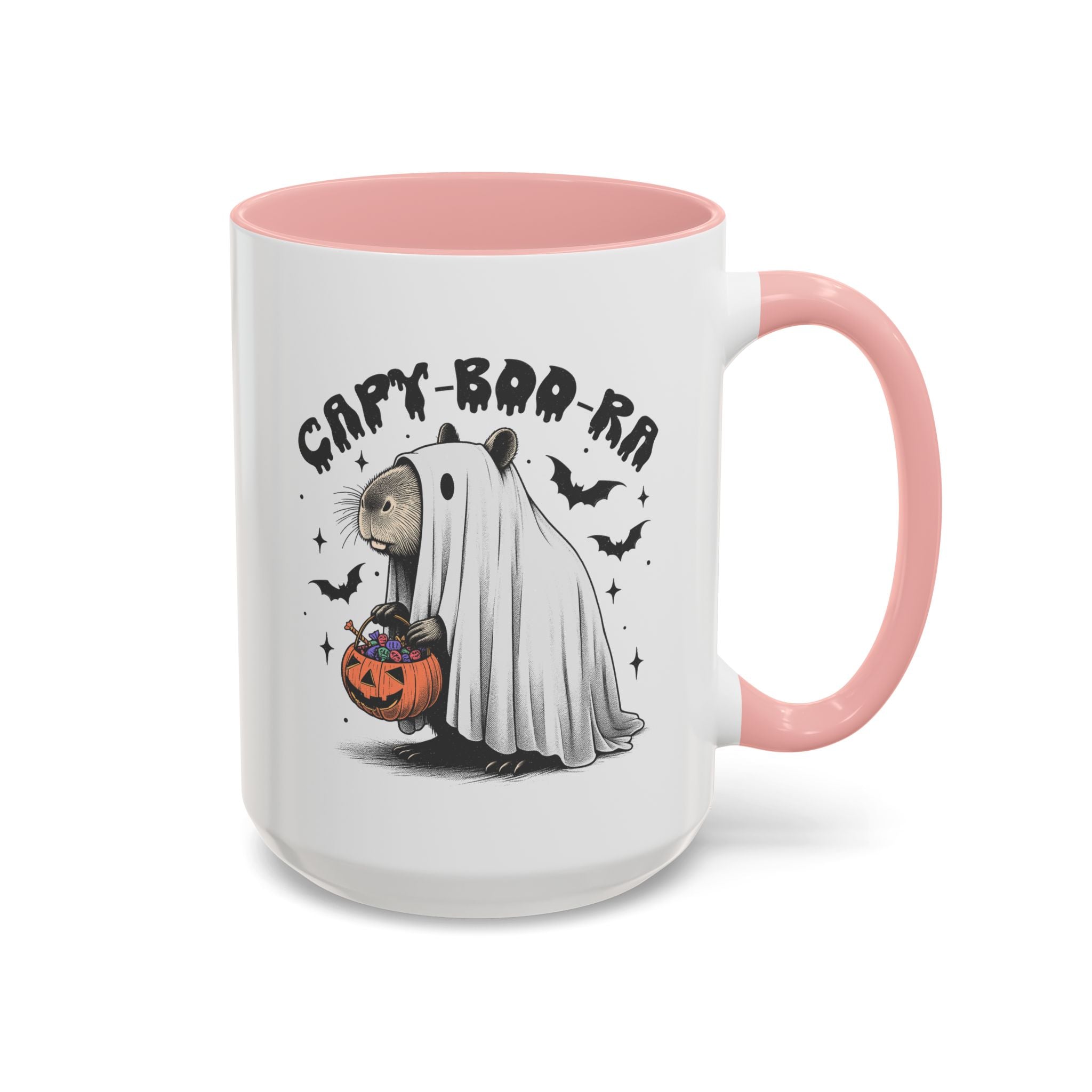 Capy Boo Ra, Capybara Mug - 15oz / Pink - Wild Pour