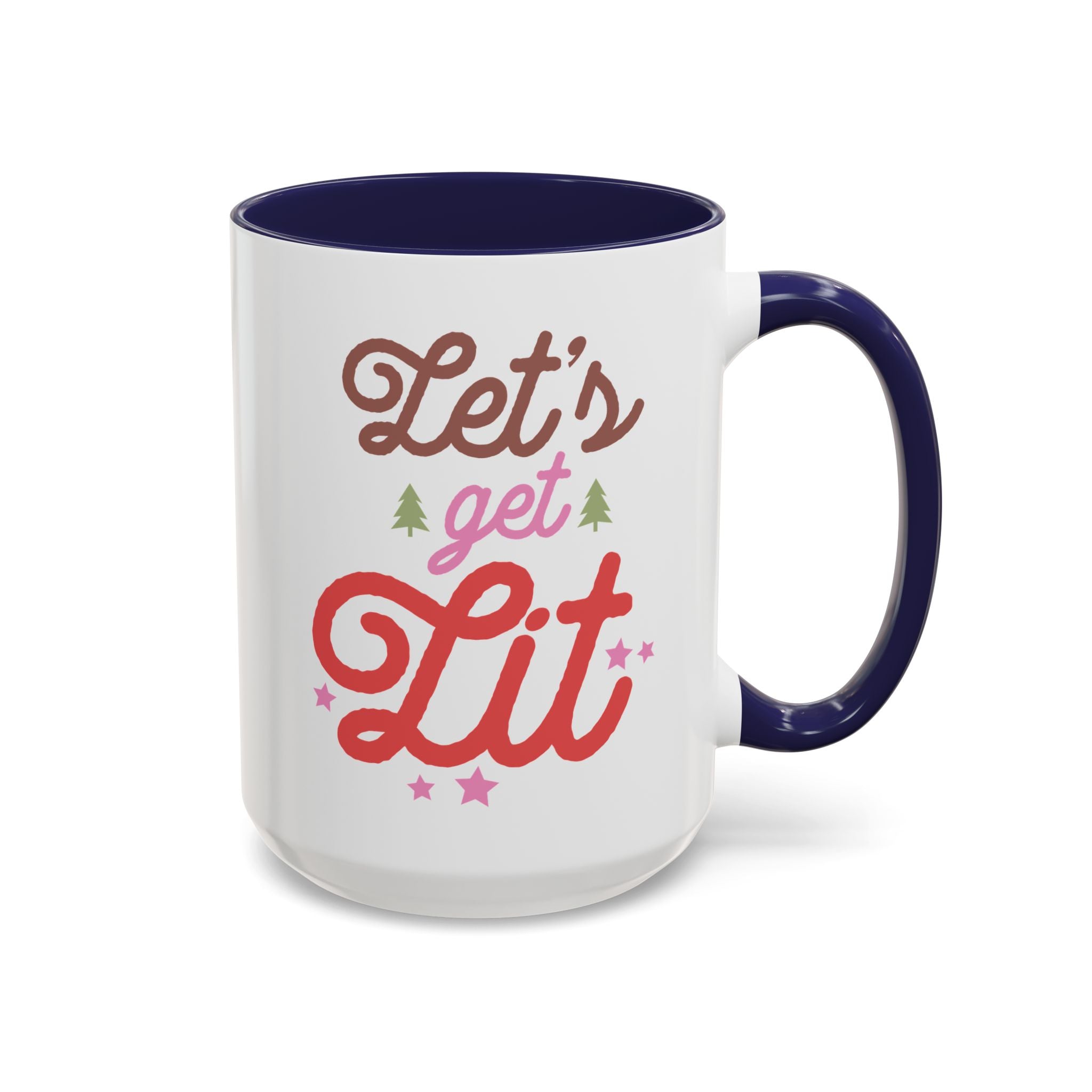 Let's Get Lit, Winter Mug - 15oz / Navy - Wild Pour