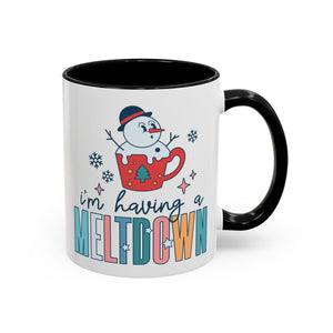 I'm Having a Meltdown, Snowman Mug - 11oz / Black - Wild Pour