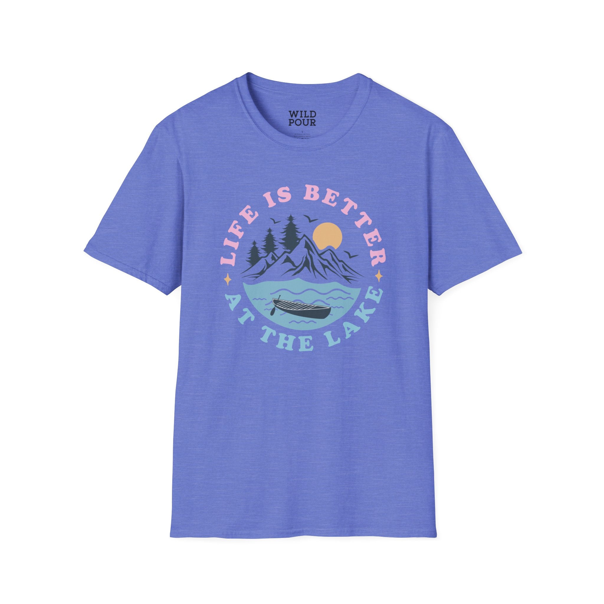 Life is Better at the Lake Tee - Heather Royal / S - Wild Pour