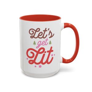 Let's Get Lit, Winter Mug - 15oz / Red - Wild Pour