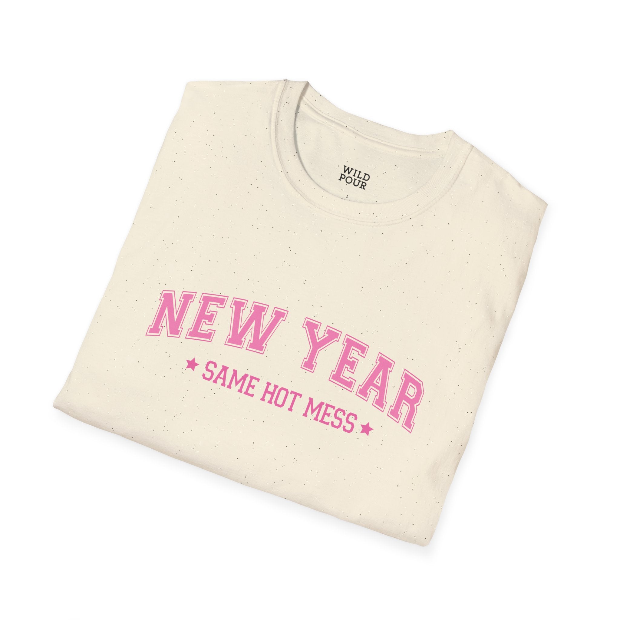 New Year, Same Hot Mess Tee - Wild Pour