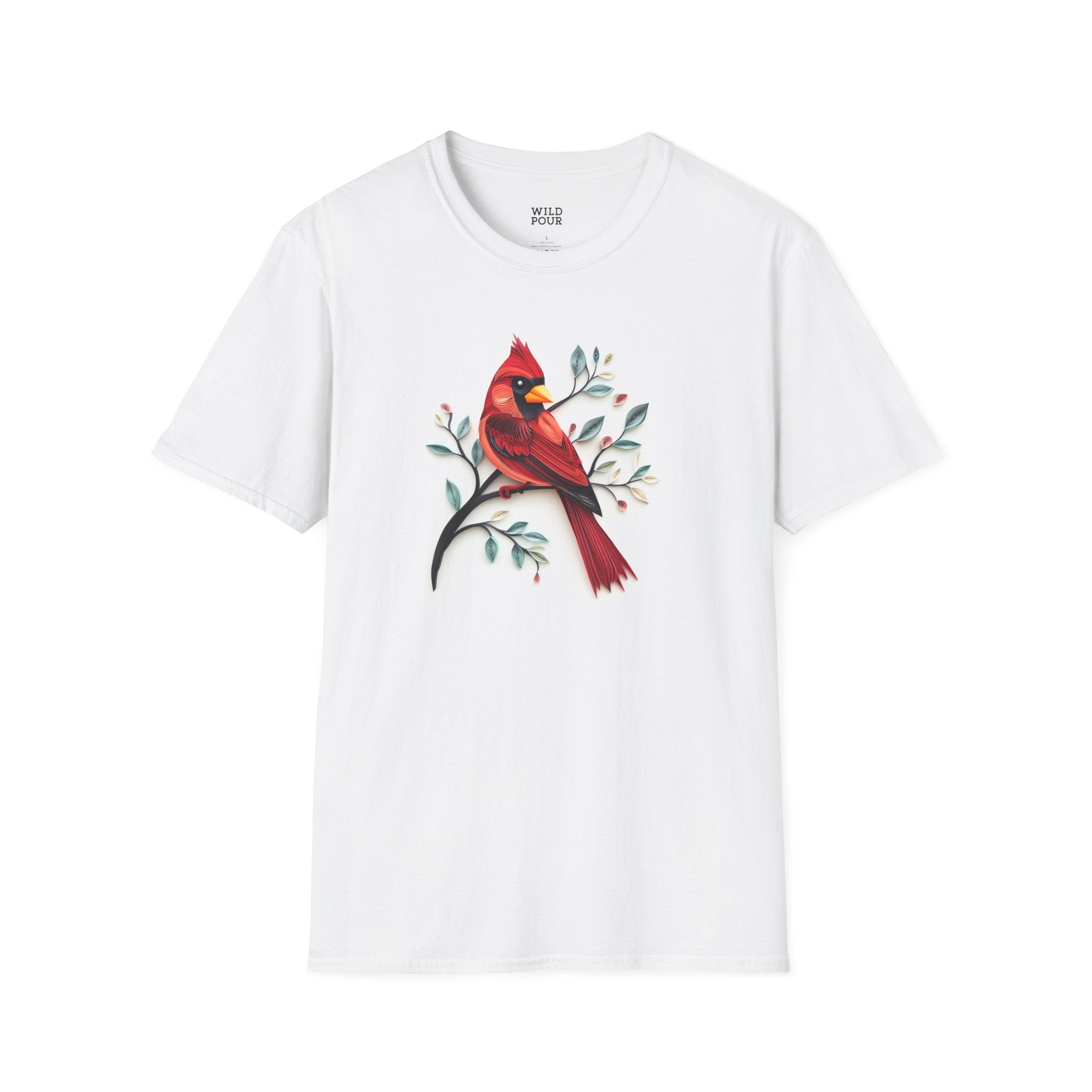 Cardinal, Paper Quilling Tee - Wild Pour