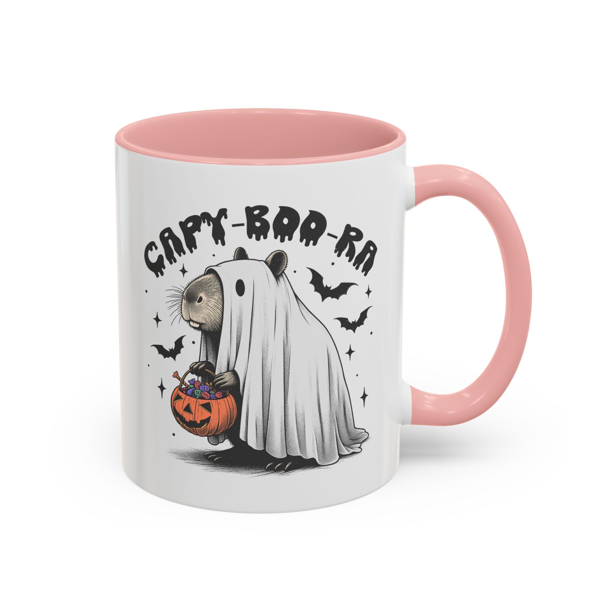 Capy Boo Ra, Capybara Mug - 11oz / Pink - Wild Pour