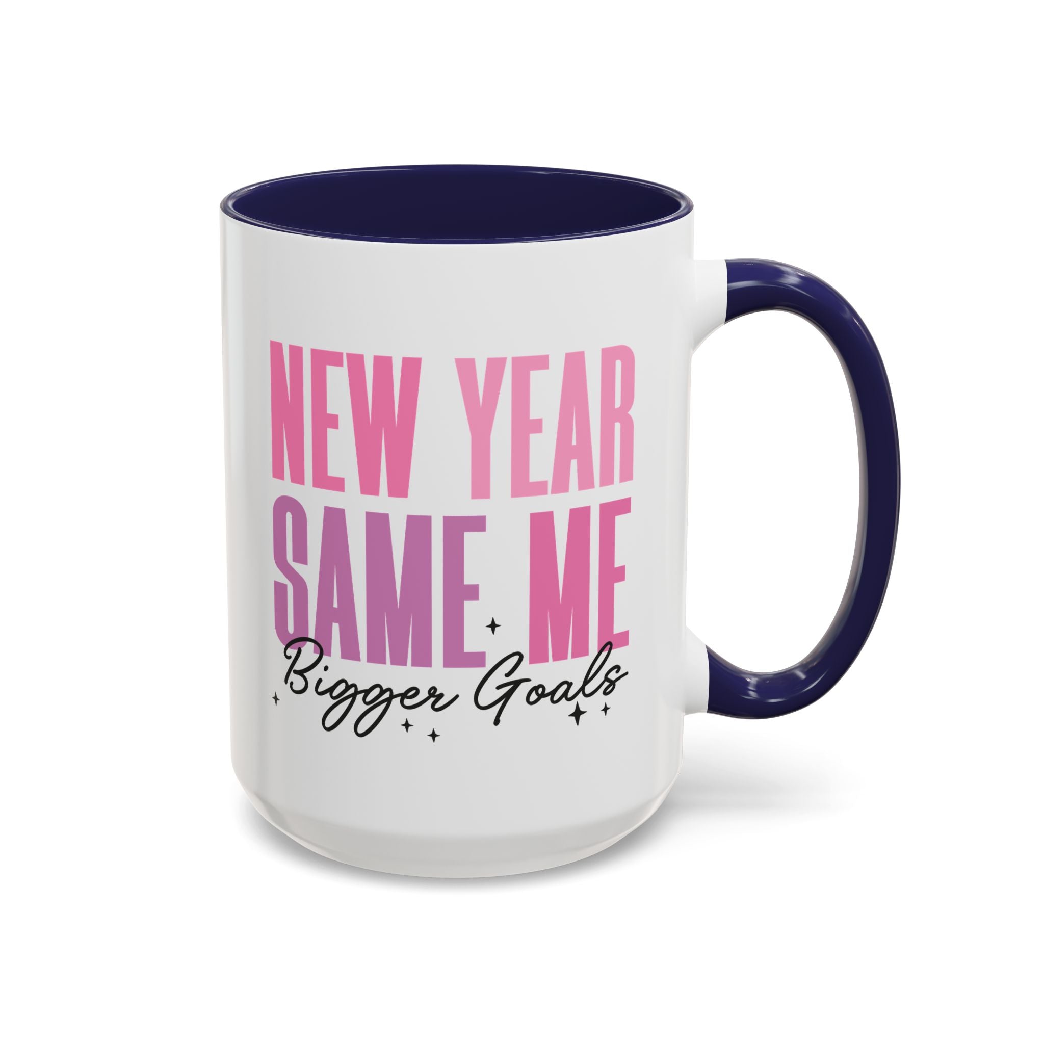 New Year, Same Me, Bigger Goals Mug - 15oz / Navy - Wild Pour