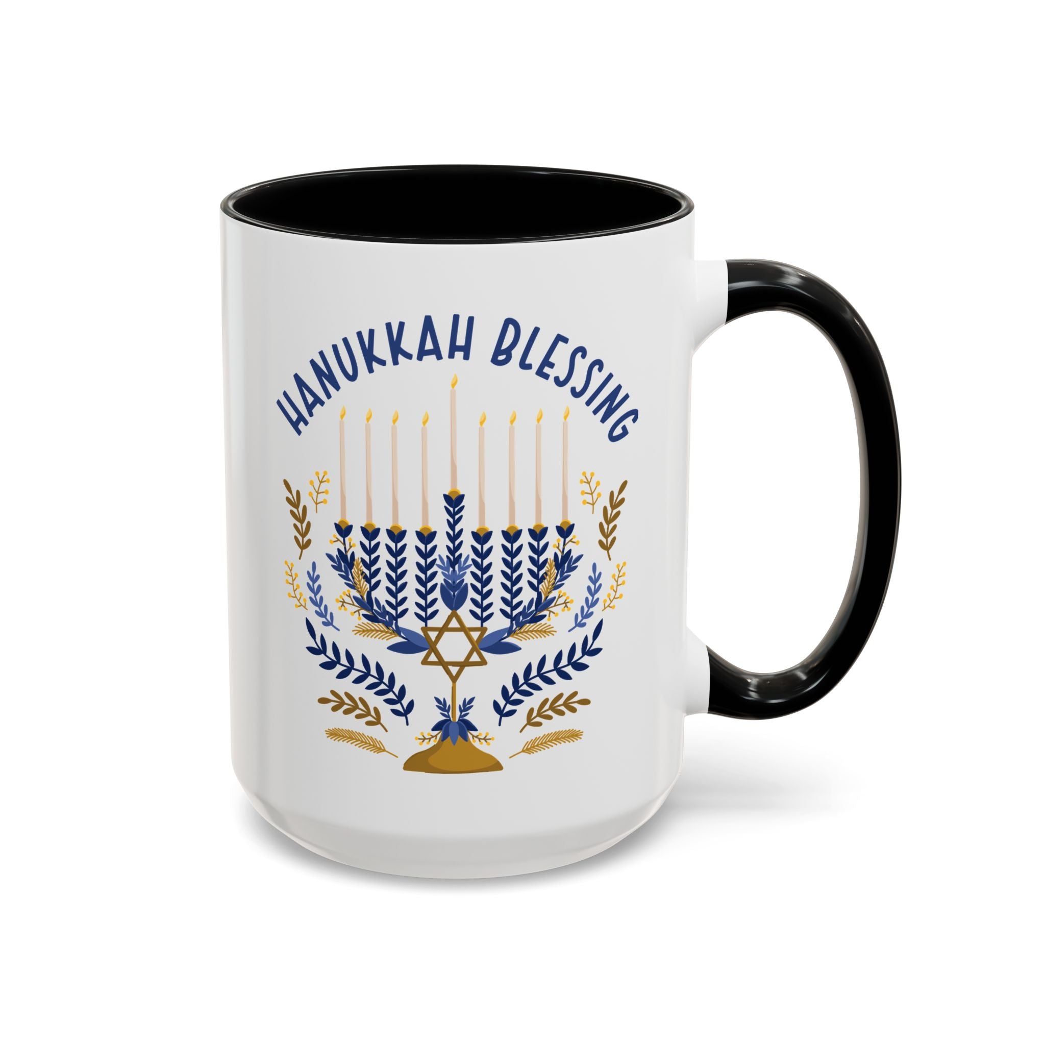 Hanukkah Blessings Mug - 15oz / Black - Wild Pour