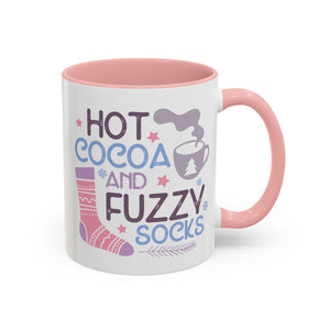 Hot Cocoa and Fuzzy Socks Mug - 11oz / Pink - Wild Pour