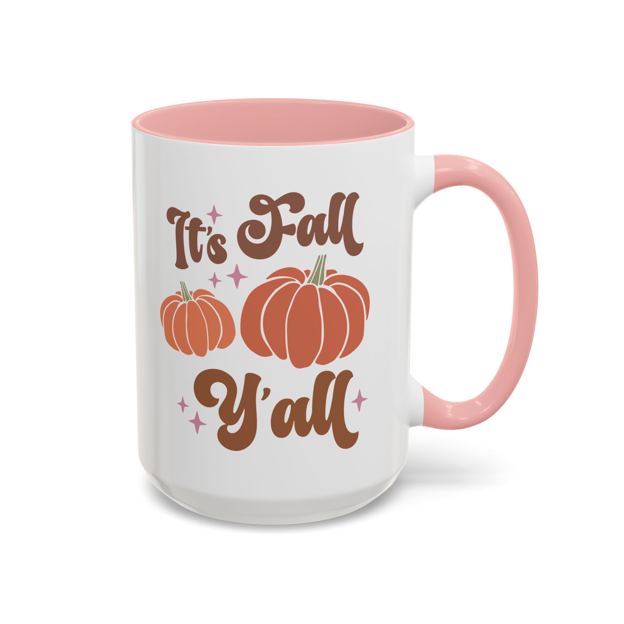 It's Fall Y'all, Autumn Mug - 15oz / Pink - Wild Pour