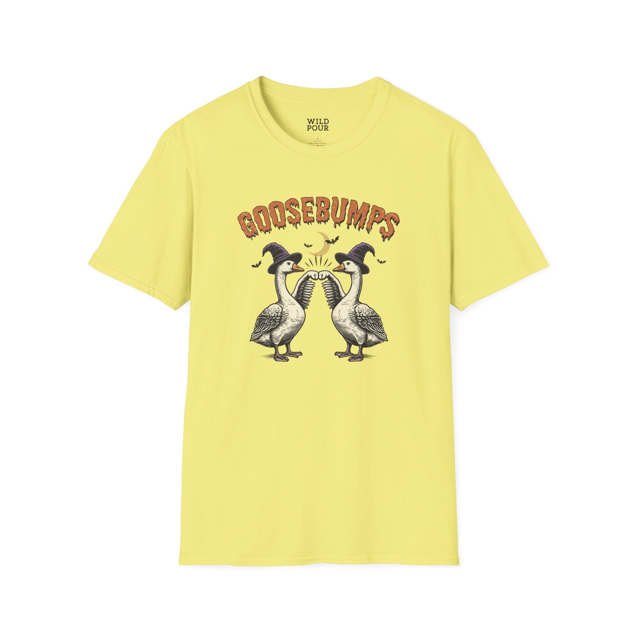 Goosebumps - Vintage Goose Tee - S / Cornsilk - Wild Pour