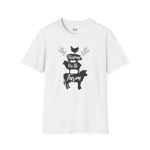 Christmas on the Farm Tee - S / White - Wild Pour