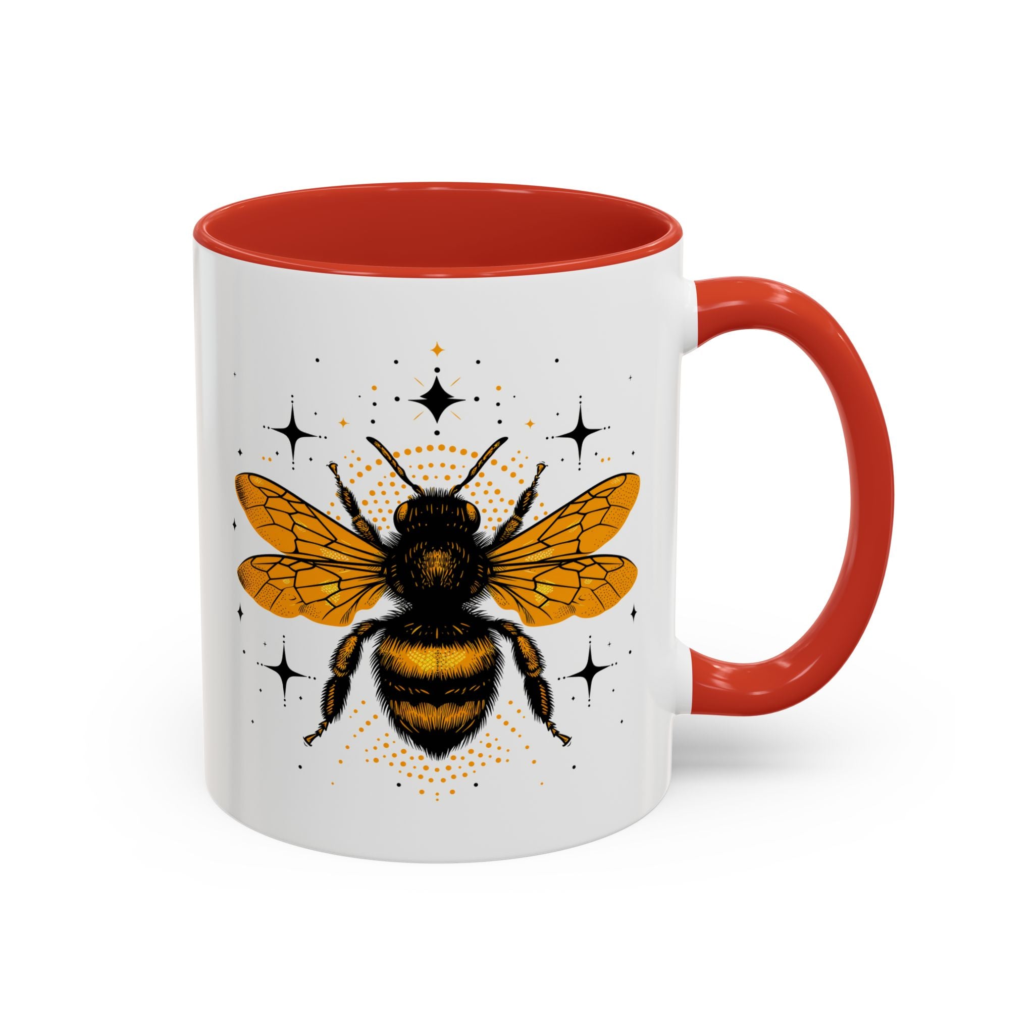 Honey Bee, Style A, Mug - 11oz / Red - Wild Pour