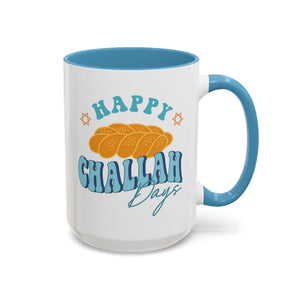 Happy Challah Days Mug - 15oz / Light Blue - Wild Pour