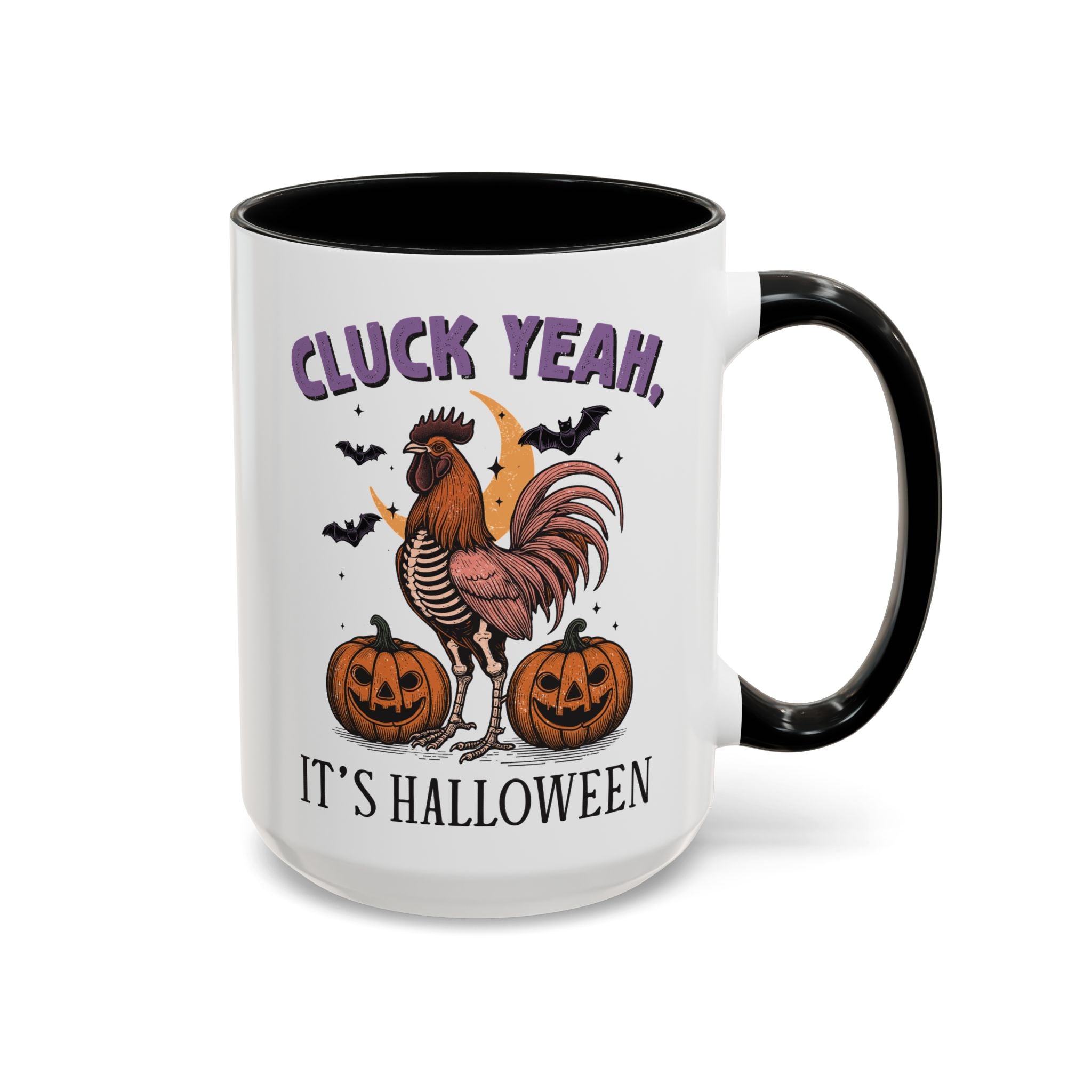 Cluck Yeah - Vintage Rooster Mug - 15oz / Black - Wild Pour