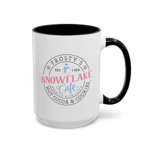 Frosty's Snowflake Cafe, Snowman Mug - 15oz / Black - Wild Pour