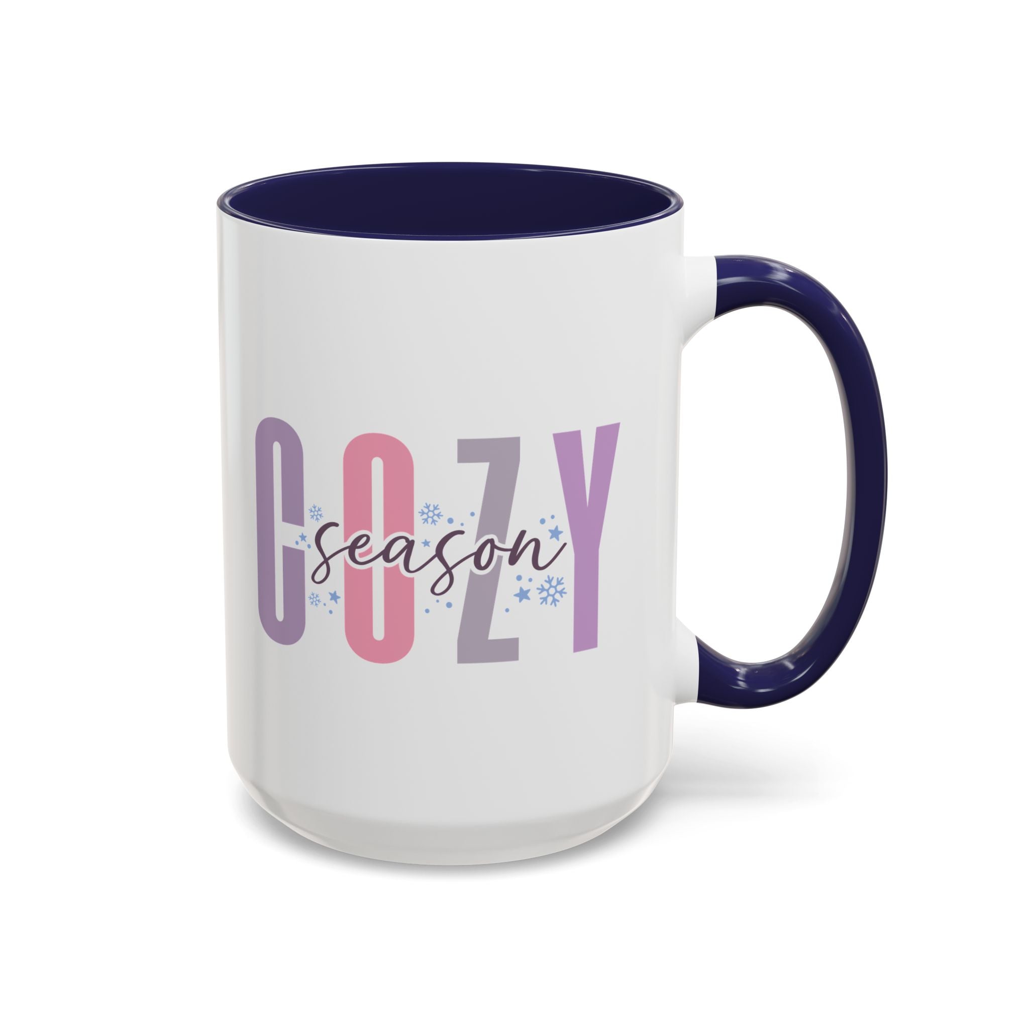 Cozy Season, Snowflake Mug - 15oz / Navy - Wild Pour