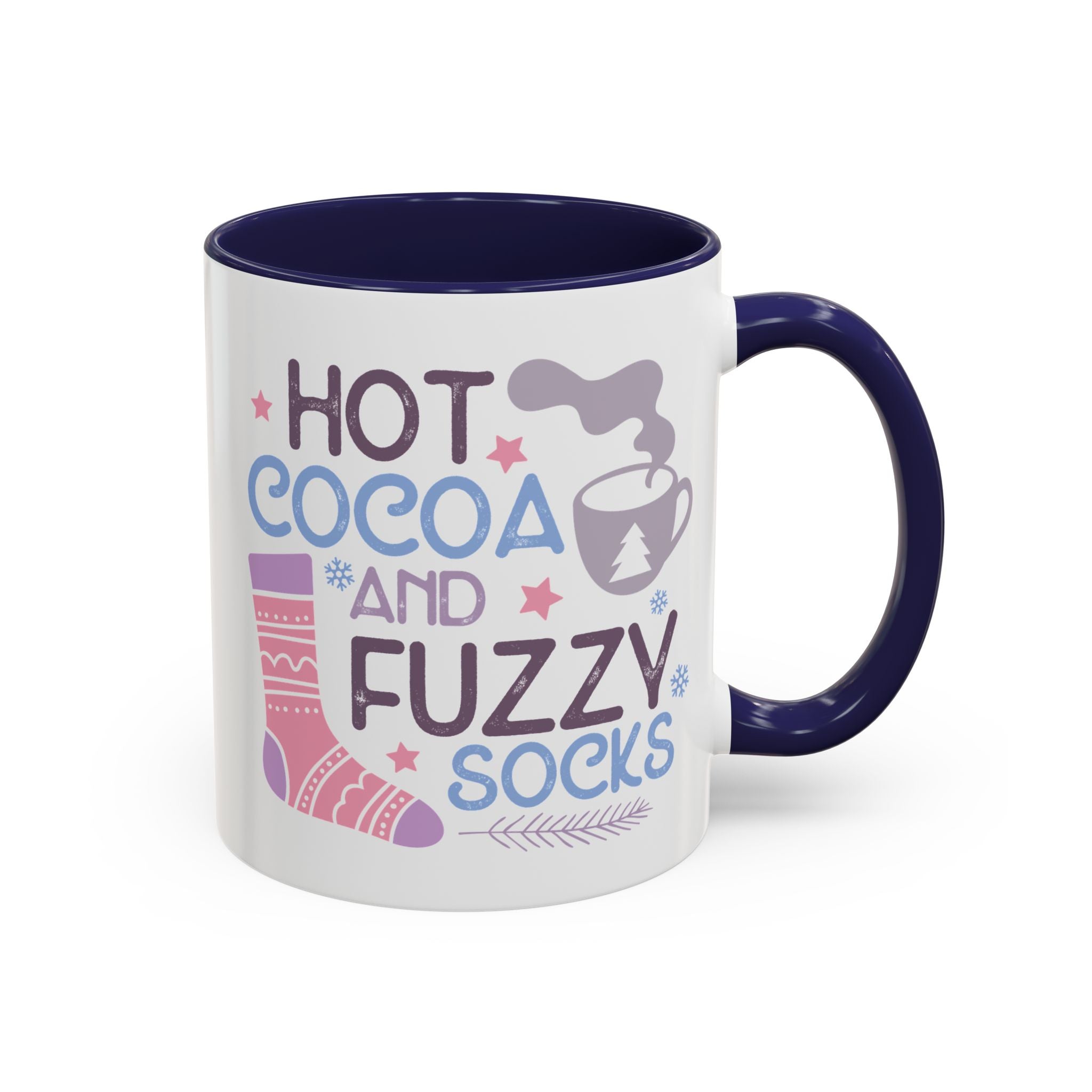 Hot Cocoa and Fuzzy Socks Mug - 11oz / Navy - Wild Pour