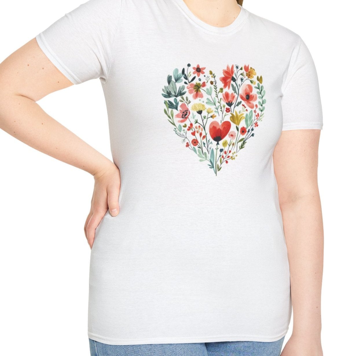 Floral Heart Tee