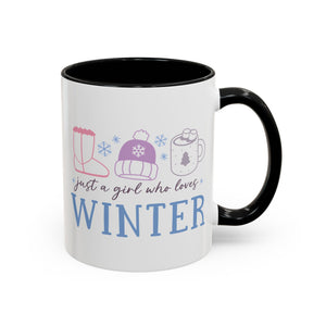 Just a Girl Who Loves Winter Mug - 11oz / Black - Wild Pour