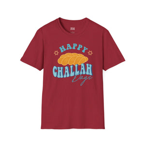 Happy Challah Days Tee - S / Antique Cherry Red - Wild Pour