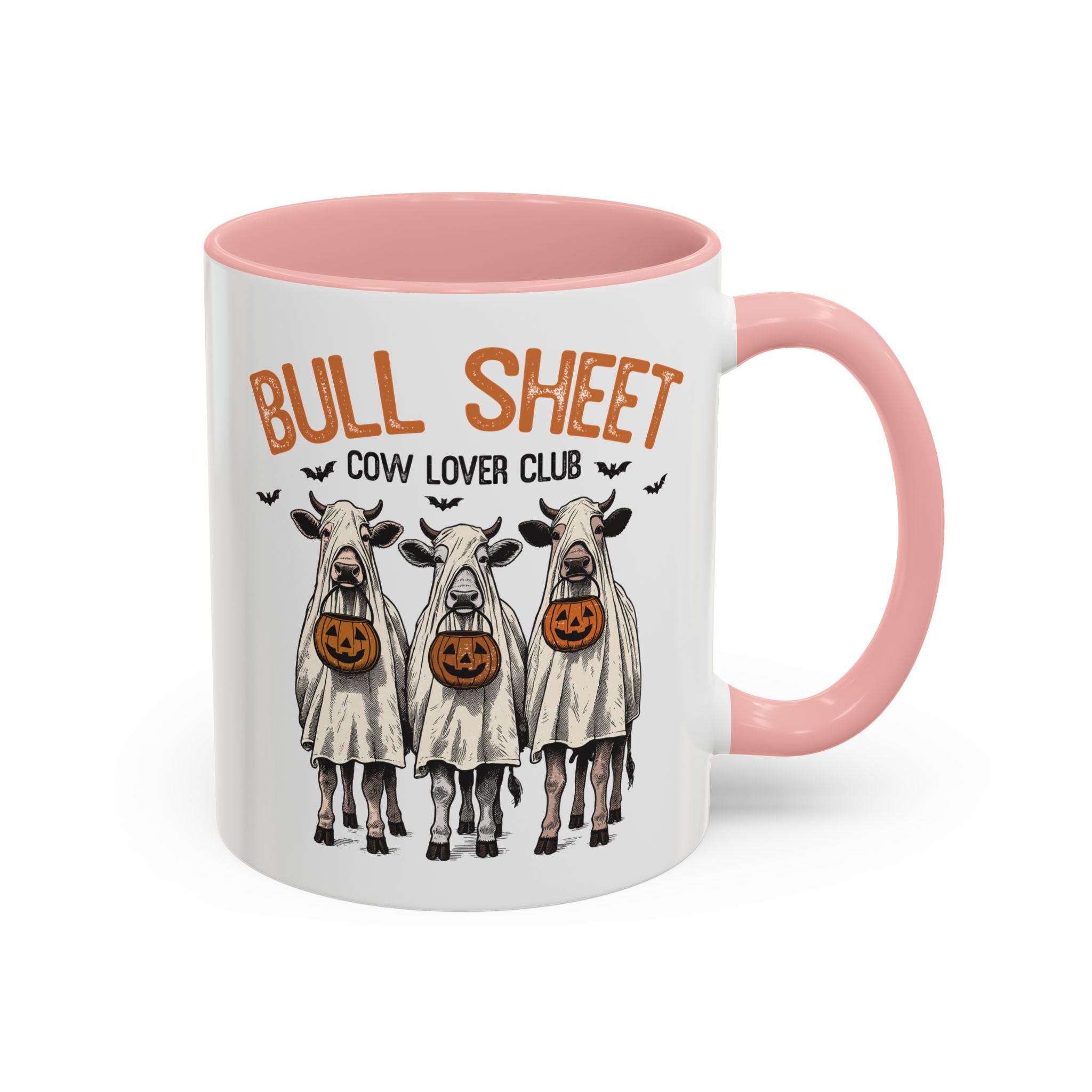 Bull Sheet - Cow Lovers Club, Vintage Cow Mug - 11oz / Pink - Wild Pour