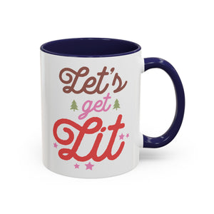 Let's Get Lit, Winter Mug - 11oz / Navy - Wild Pour