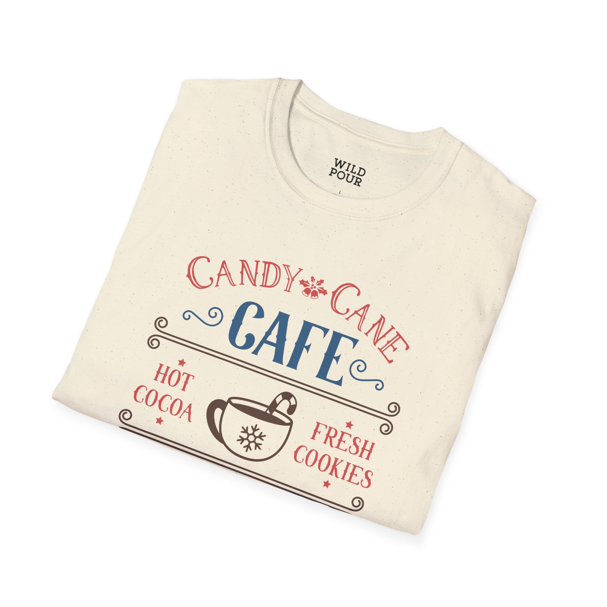 Candy Cane Cafe Tee - Wild Pour