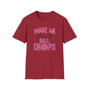 Wake Me When the Ball Drops Tee - S / Antique Cherry Red - Wild Pour